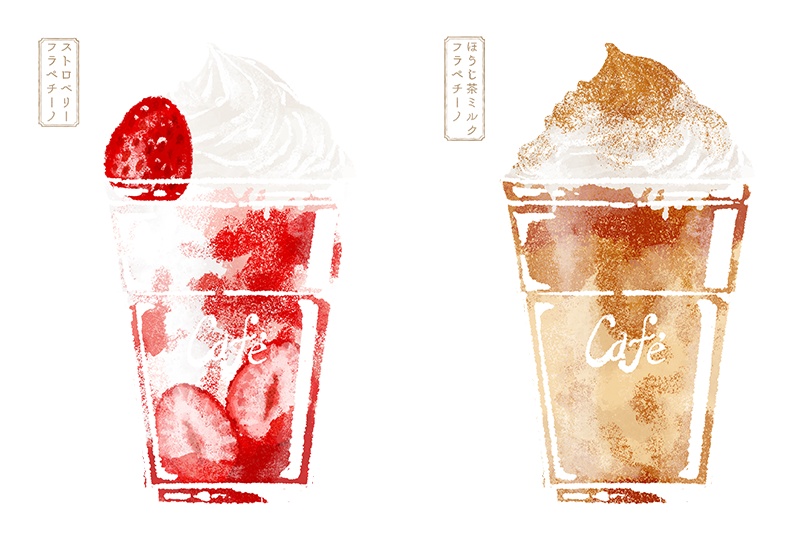 【印刷用】スイーツのイラスト素材「カスタマイズ素材」