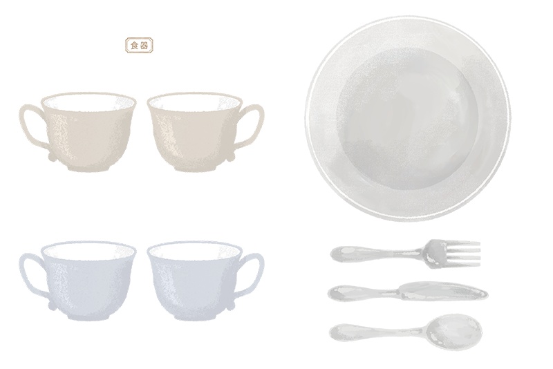 【印刷用】スイーツのイラスト素材「カスタマイズ素材」