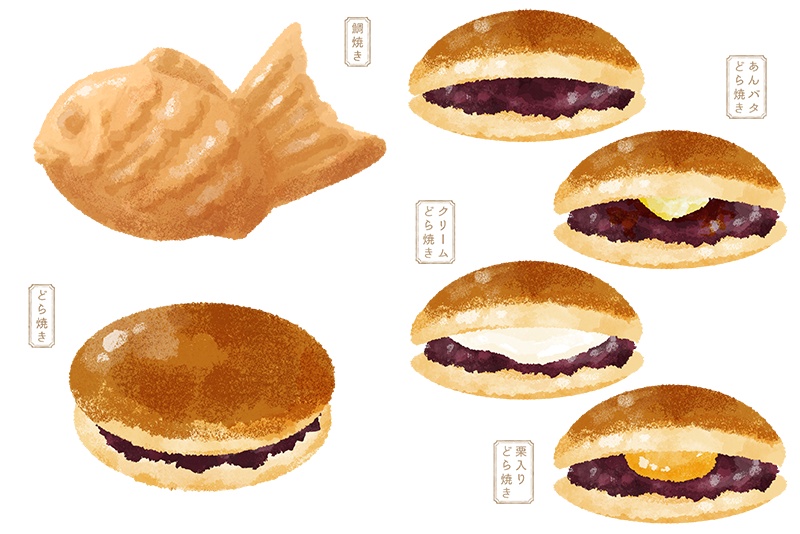 【印刷用】スイーツのイラスト素材「カスタマイズ素材」