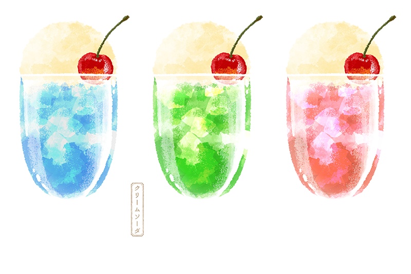 【印刷用】スイーツのイラスト素材「カスタマイズ素材」