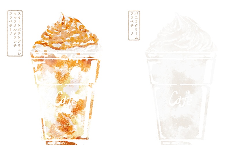 【印刷用】スイーツのイラスト素材「カスタマイズ素材」