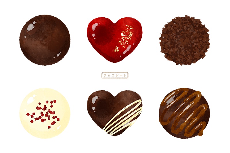 【印刷用】スイーツのイラスト素材「カスタマイズ素材」