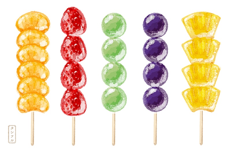 【印刷用】スイーツのイラスト素材「カスタマイズ素材」