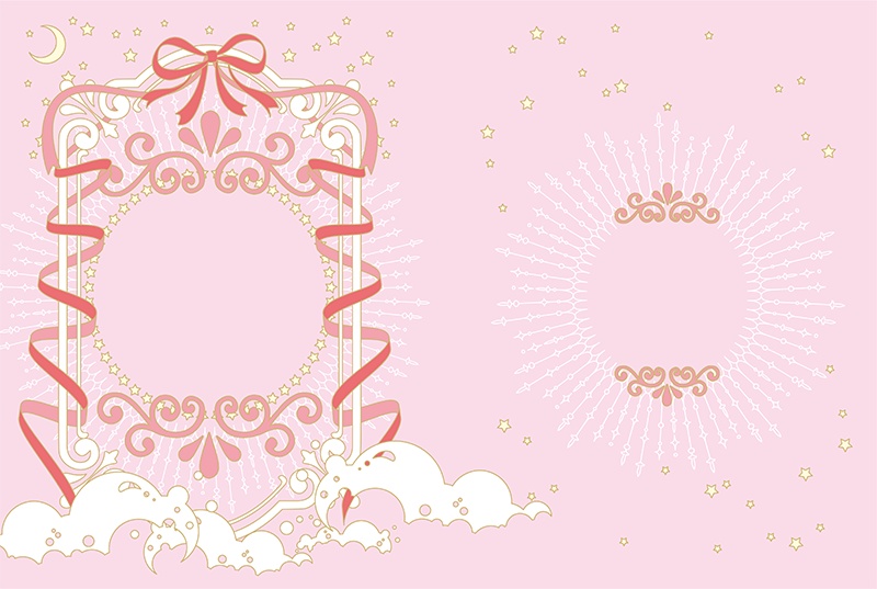 【印刷用】ファンタジーフレーム素材「同人誌A5判テンプレート素材」