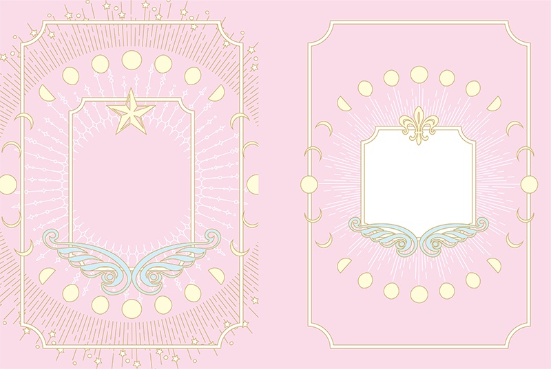 【印刷用】ファンタジーフレーム素材「同人誌A5判テンプレート素材」