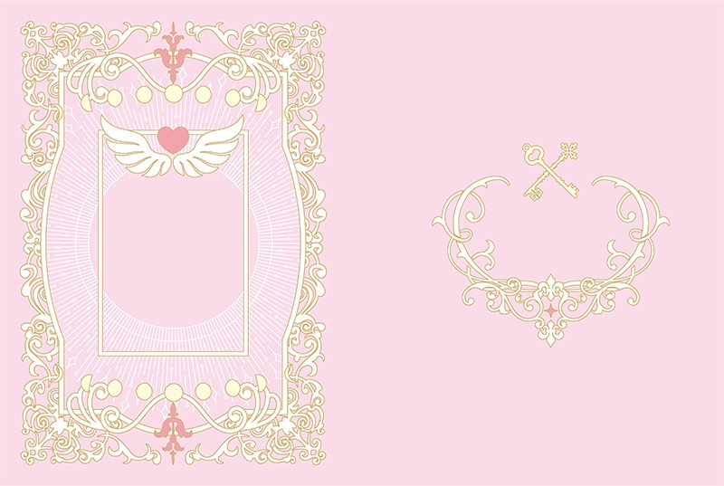 【印刷用】ファンタジーフレーム素材「同人誌A5判テンプレート素材」