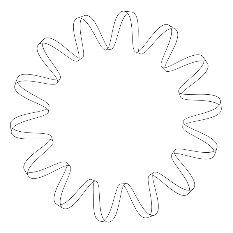 【印刷用】サンバースト素材