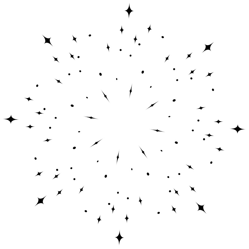 【印刷用】サンバースト素材