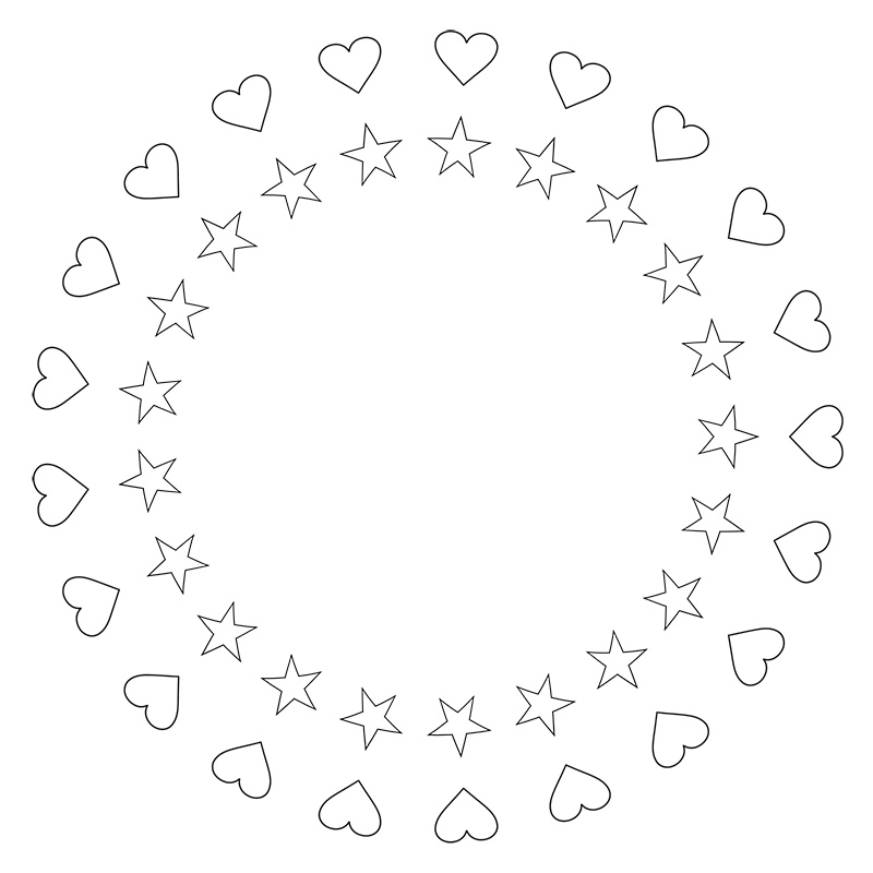 【印刷用】サンバースト素材