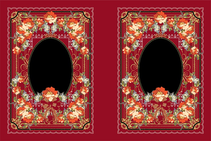 印刷用「クラシックなエレガンスフレーム素材」