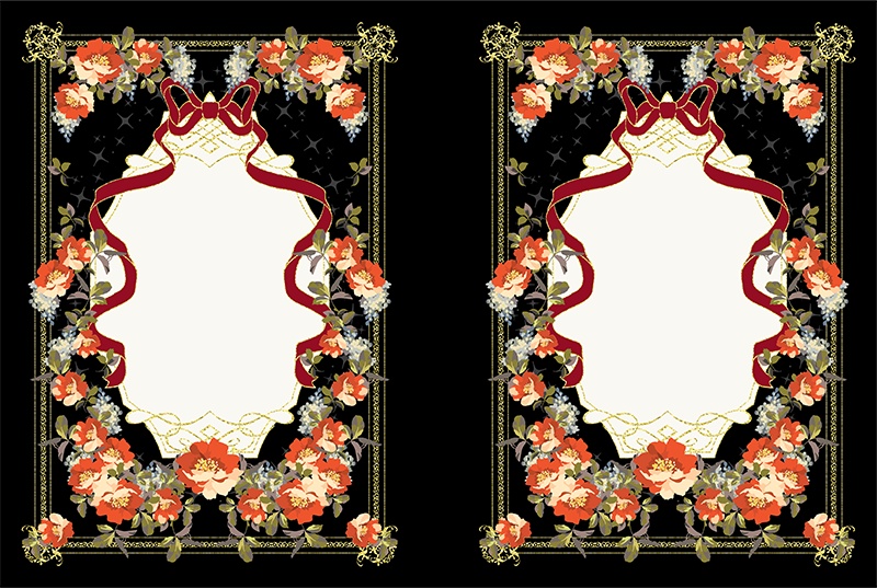 印刷用「クラシックなエレガンスフレーム素材」