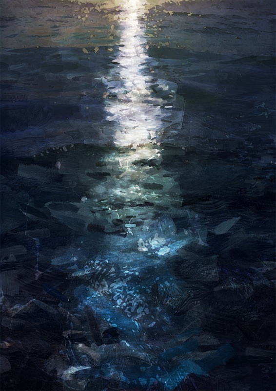 印刷用「水中・水面のイラスト素材」