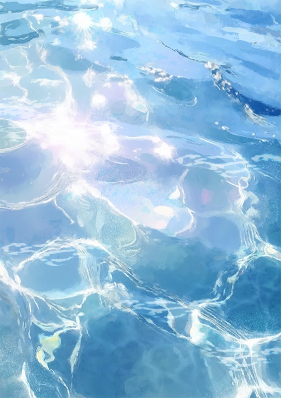 印刷用「水中・水面のイラスト素材」