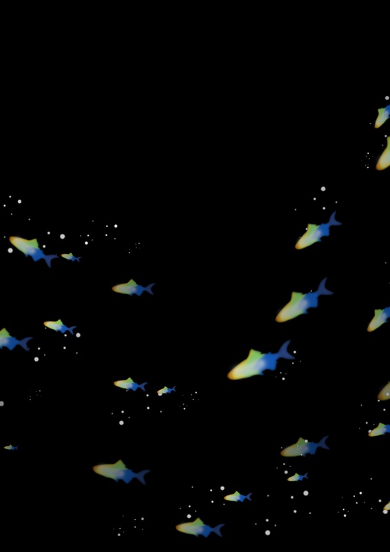 印刷用「水中・水面のイラスト素材」