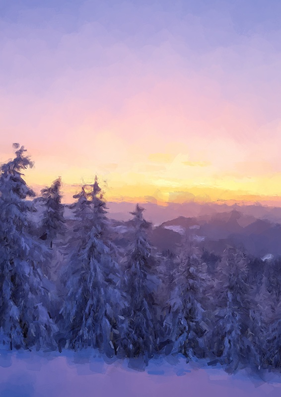 印刷用「雪のイラスト素材」