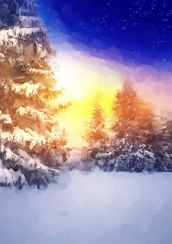 印刷用「雪のイラスト素材」