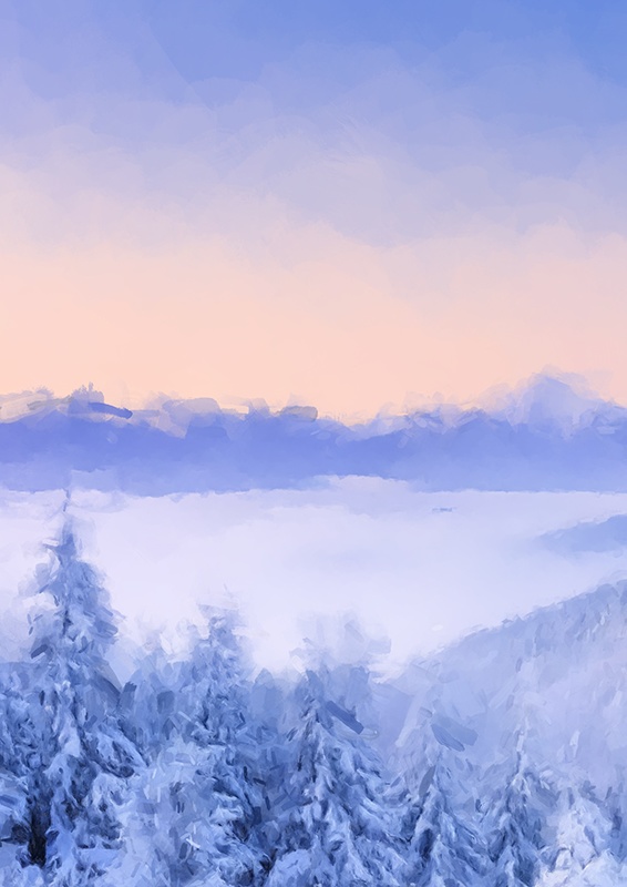 印刷用「雪のイラスト素材」