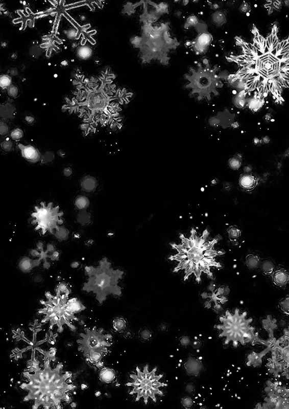 印刷用「雪のイラスト素材」