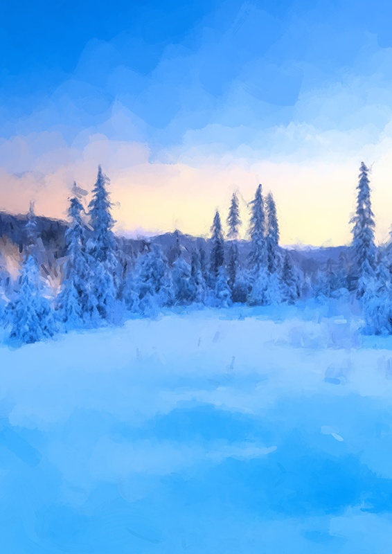 印刷用「雪のイラスト素材」