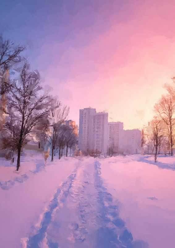 印刷用「雪のイラスト素材」