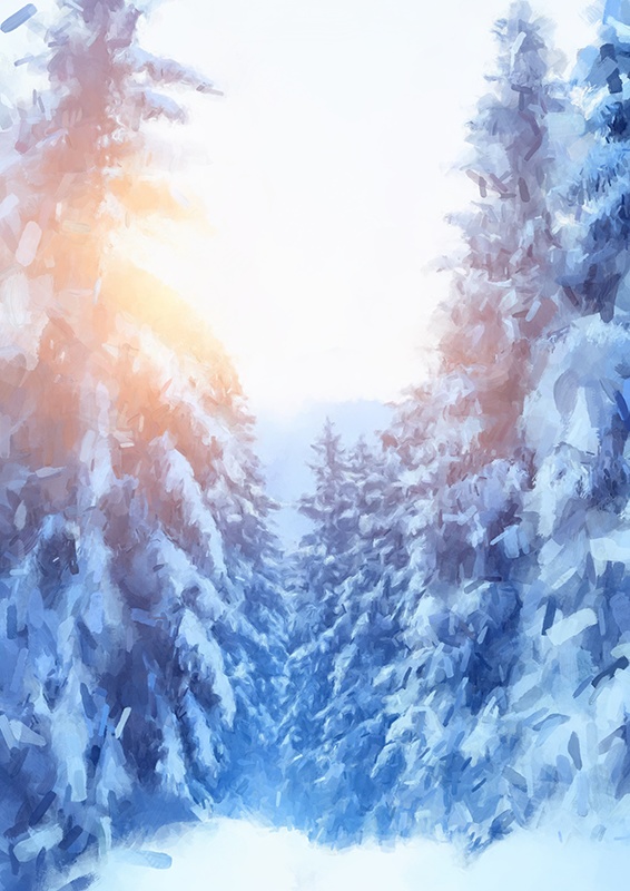 印刷用「雪のイラスト素材」