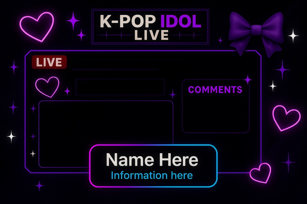 K-POP風オーバレイセット