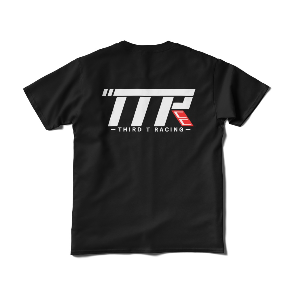 TTRノーマルTシャツ黒(白文字)