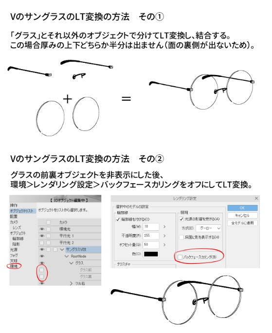 Ver.3【3D素材】スタンピ版ヴァッシュ+ウルフウッド サングラス