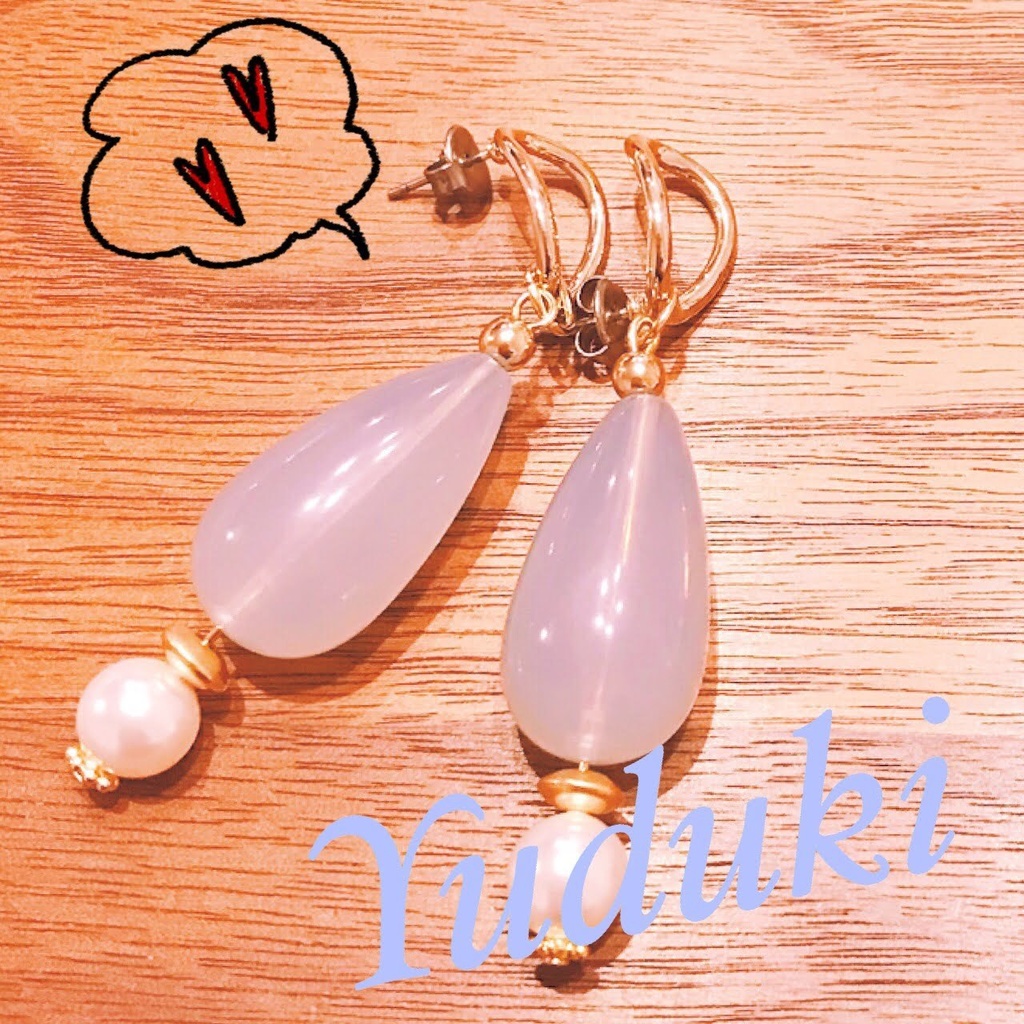 【チタン】Bプロ寺光唯月イメージドロップアクリルピアス B010