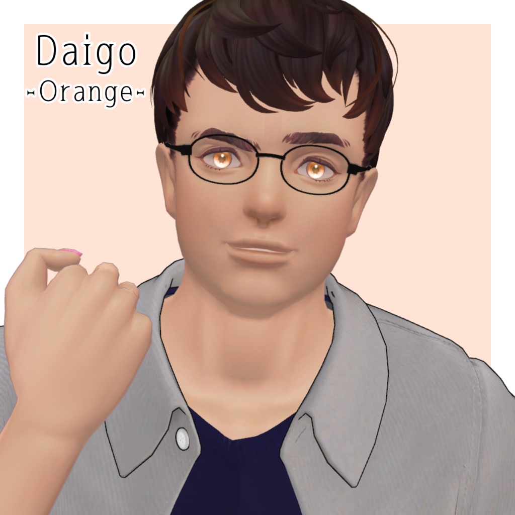 シンプルデイリーアイ-淡め-発光有り【10アバター】