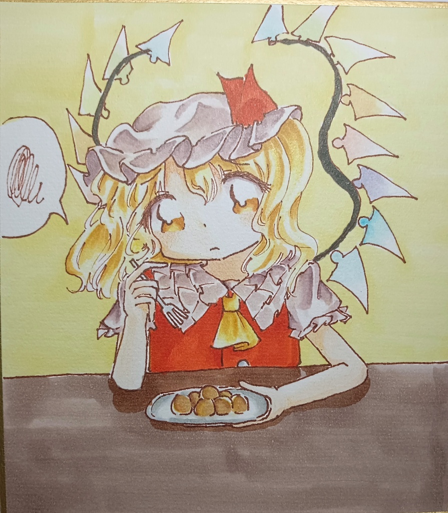 【色紙原画】　フランドール