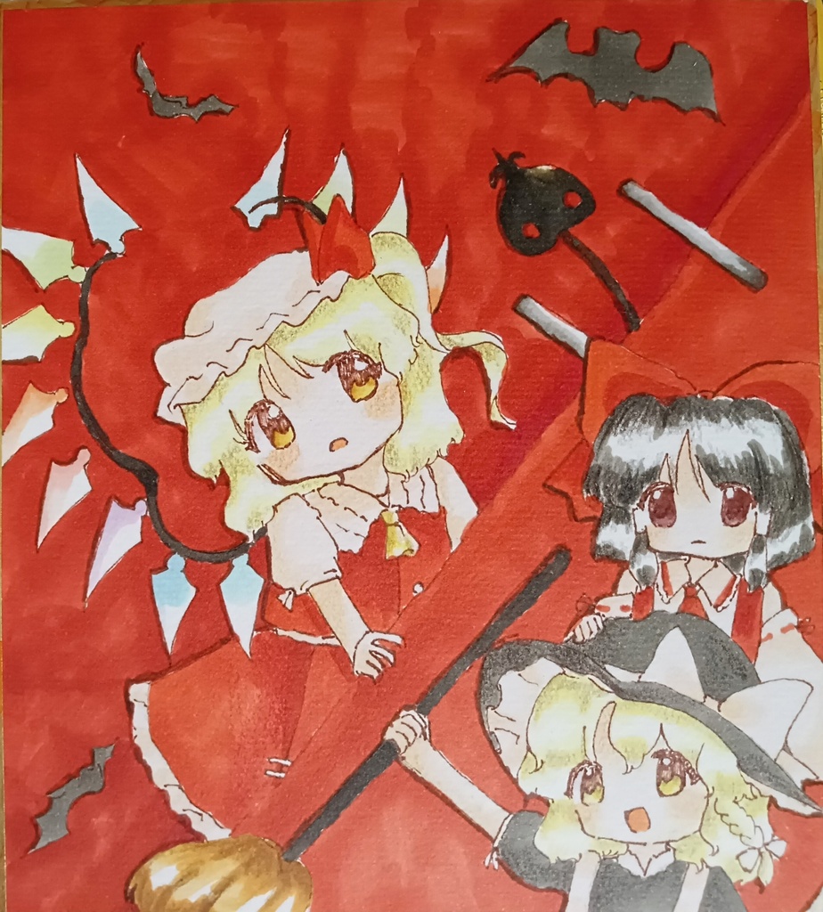 【色紙原画】　フランドール