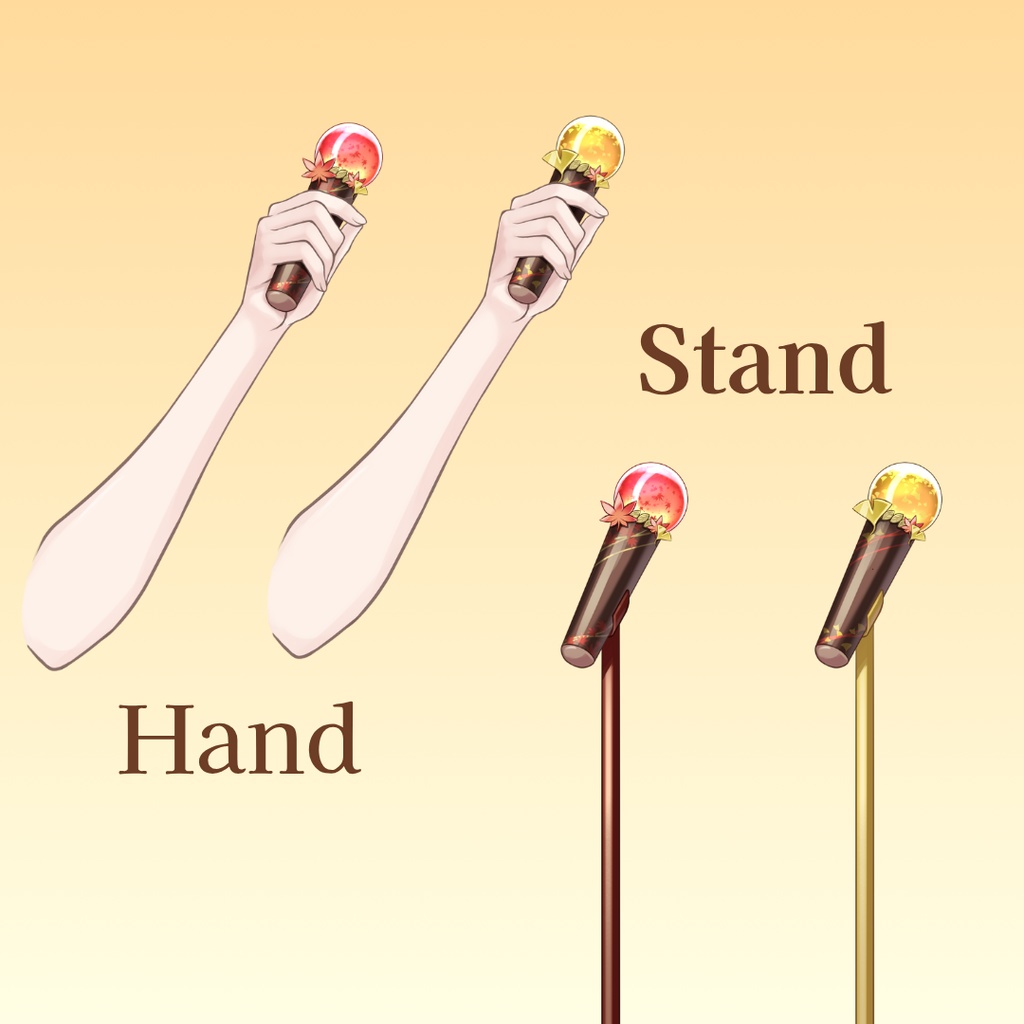 【Live2D】声で光る!秋マイク