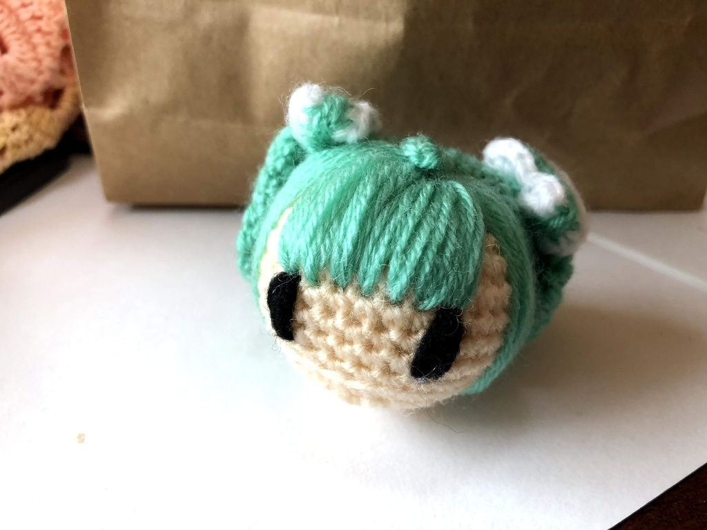  てのひらミクさん(緑)