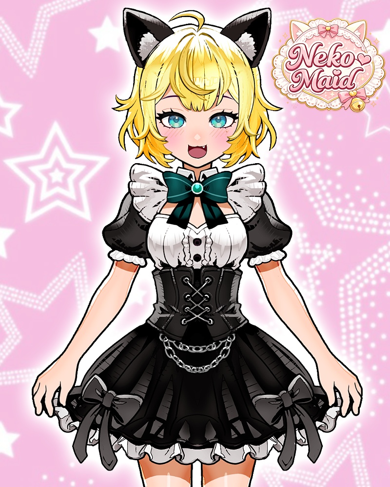 Neko Maid Live2D VTuber Model