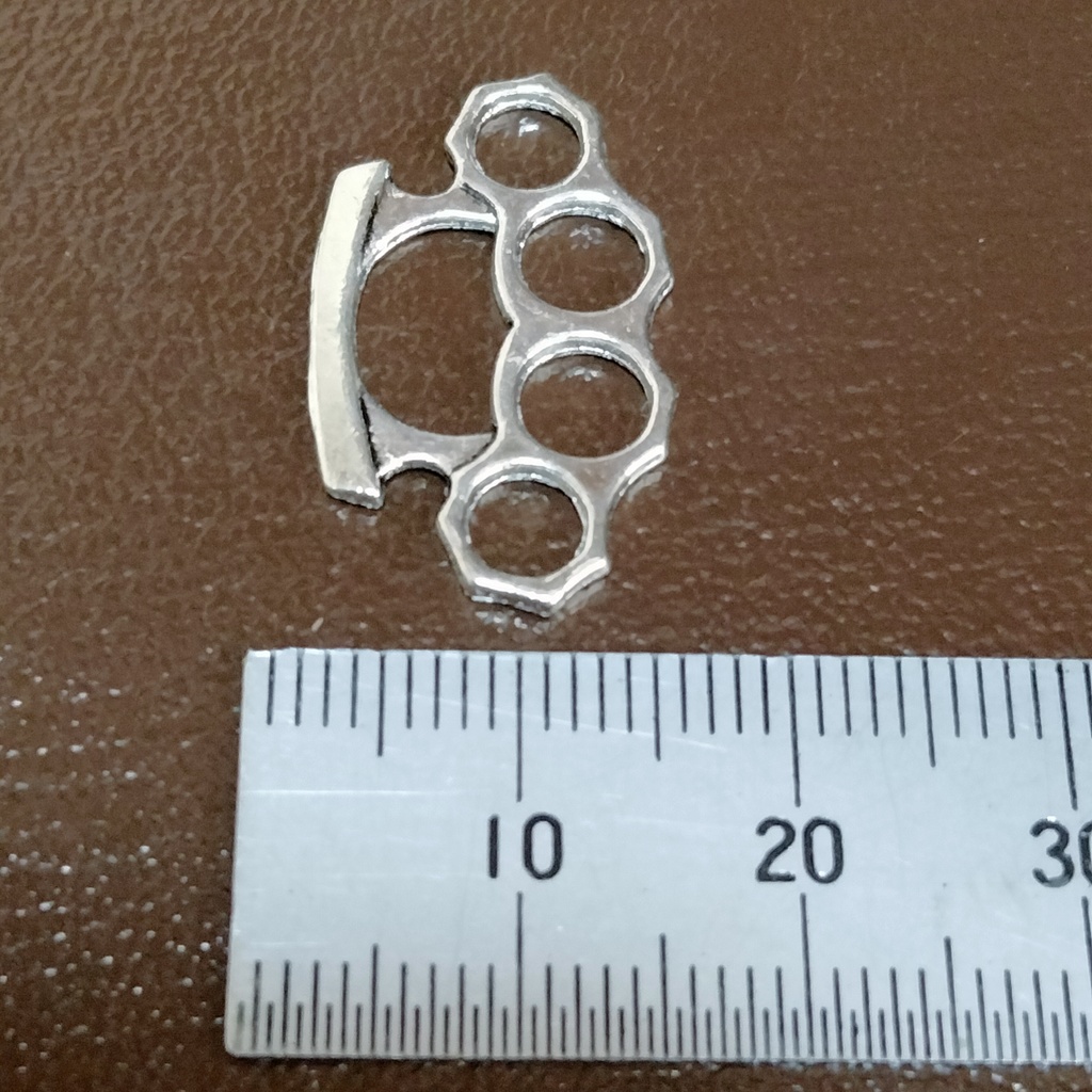 再入荷 ドール用 メリケンサック シルバーメッキ完成品 2個セット