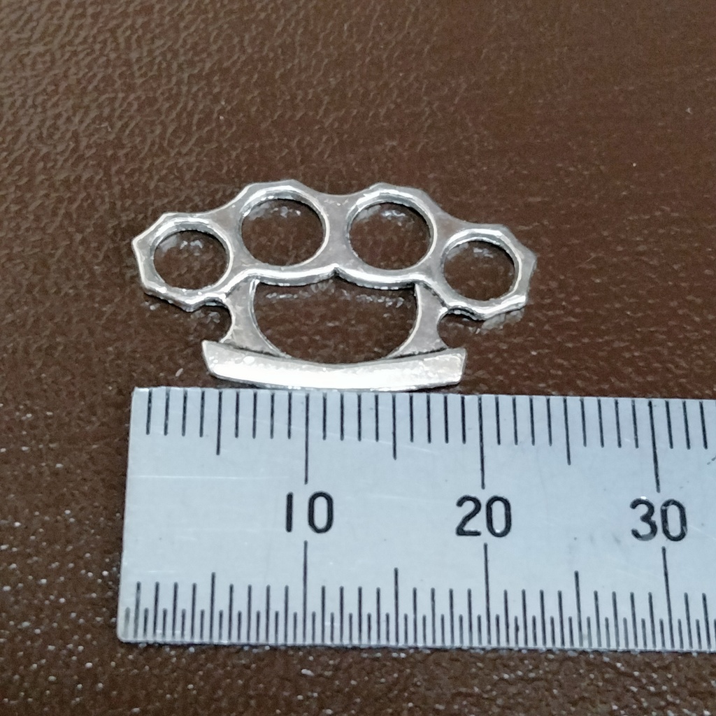 再入荷 ドール用 メリケンサック シルバーメッキ完成品 2個セット