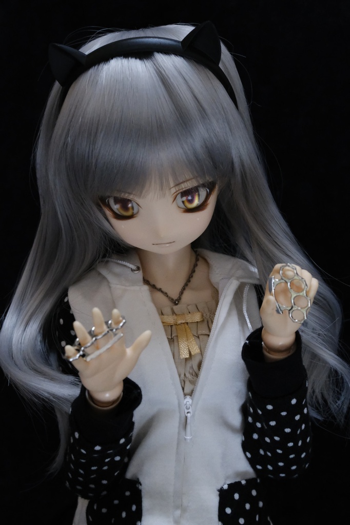 再入荷 ドール用 メリケンサック シルバーメッキ完成品 2個セット