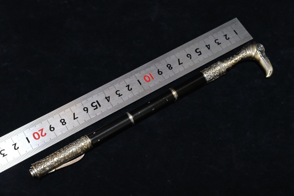 在庫限り☆仕込み杖 ブラック/装飾 完成品