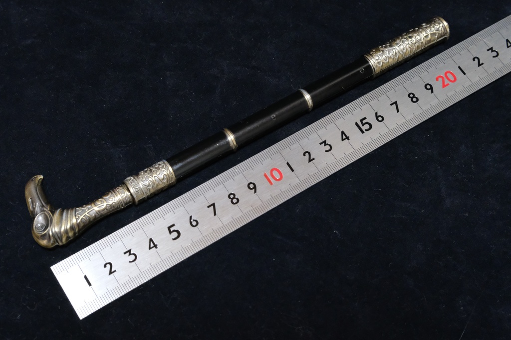 在庫限り☆仕込み杖 ブラック/装飾 完成品