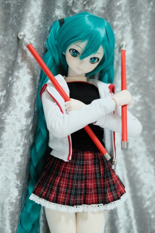 長杖 ブラックと朱(赤) 2種