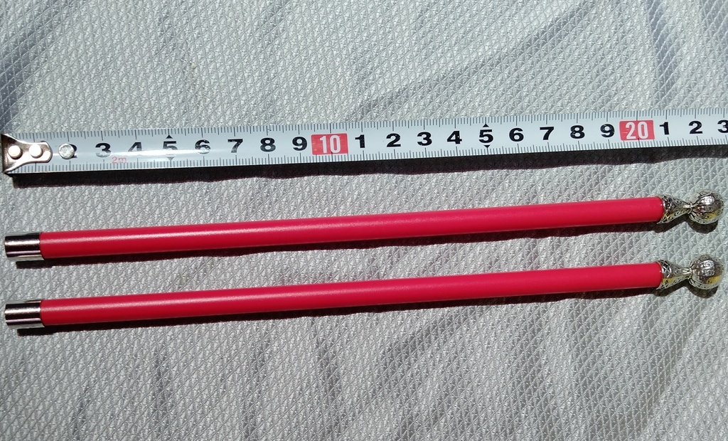 長杖 ブラックと朱(赤) 2種