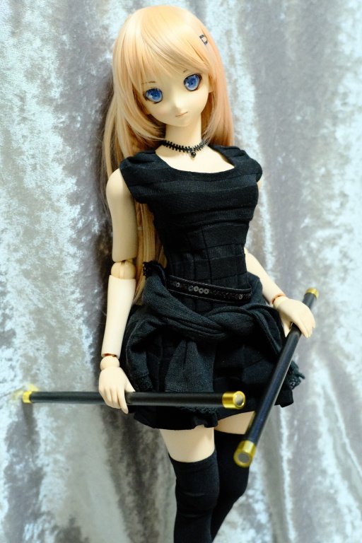 長杖 ブラックと朱(赤) 2種