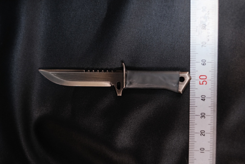 人気!合金製 ミニチュアコンバットナイフ大 DDサイズ