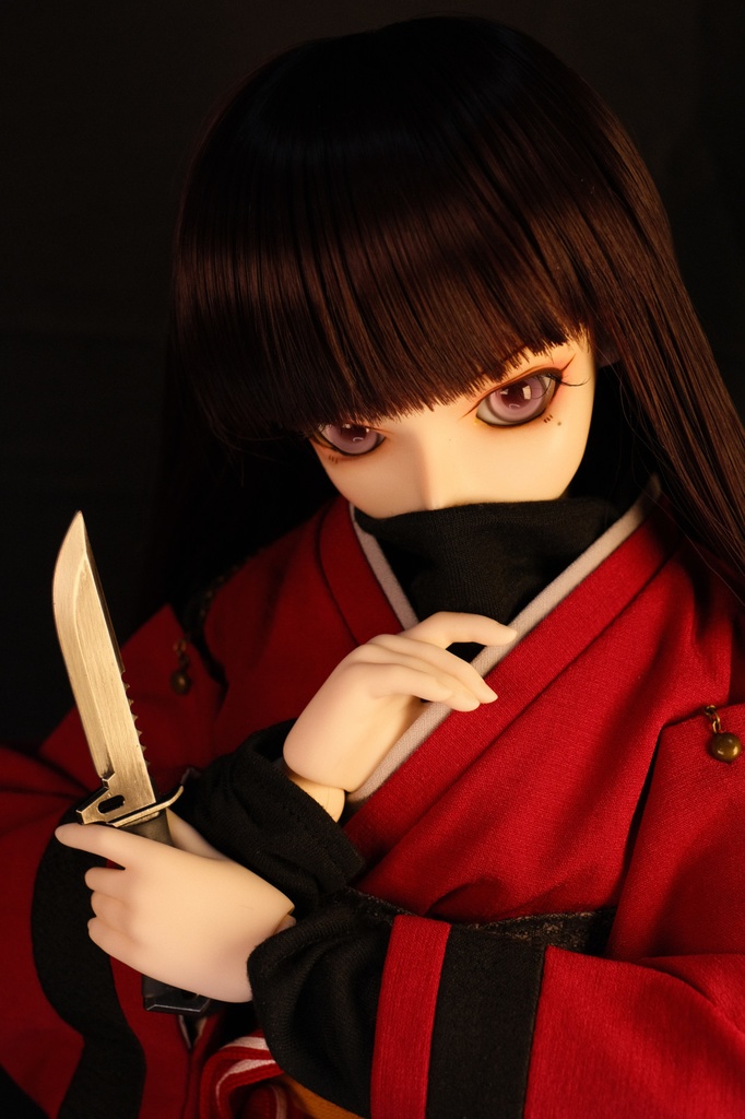 人気!合金製 ミニチュアコンバットナイフ大 DDサイズ