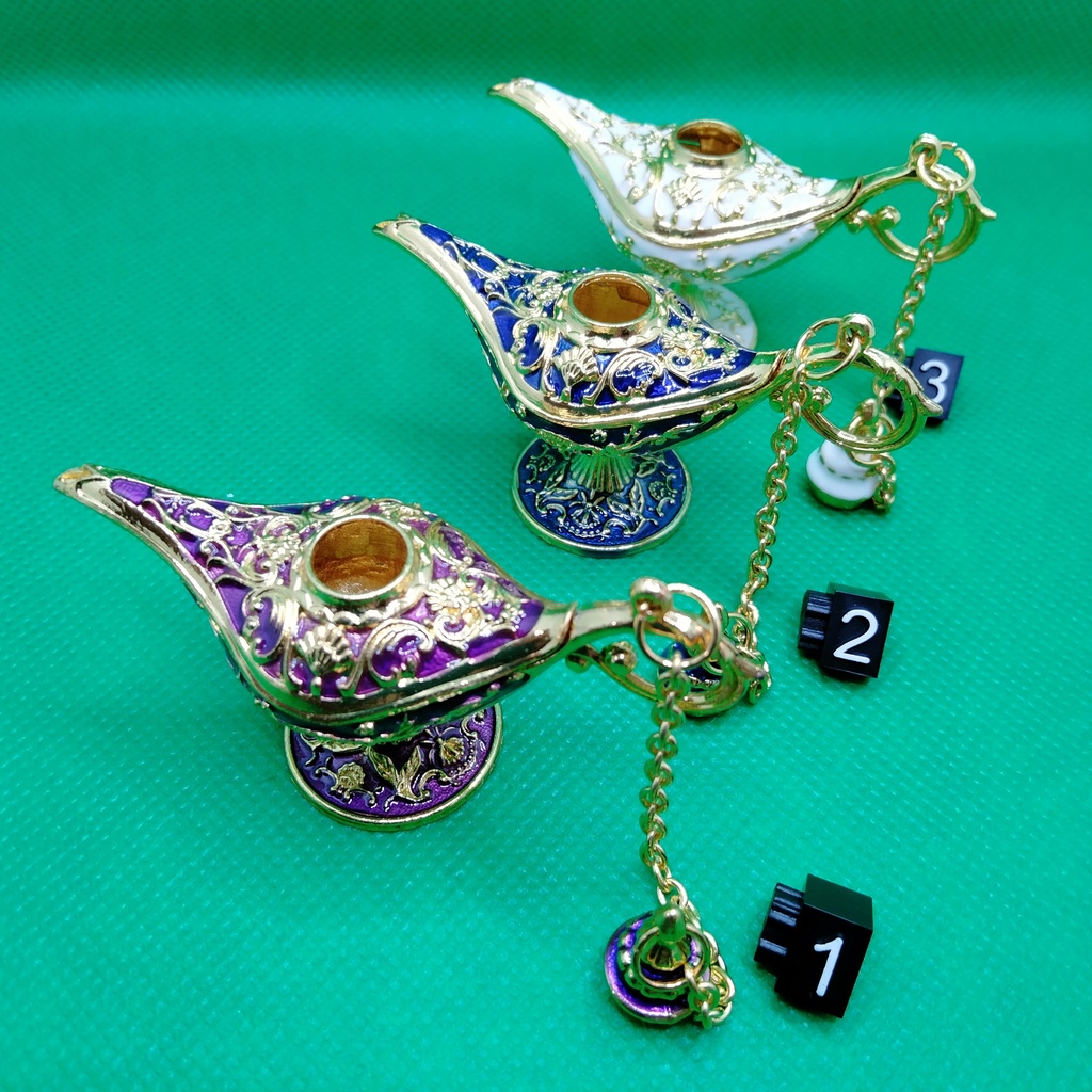 ミニチュア アラジンの魔法ランプ風 6色より
