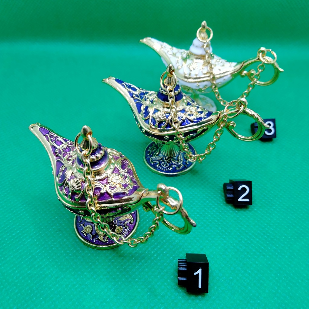 ミニチュア アラジンの魔法ランプ風 6色より