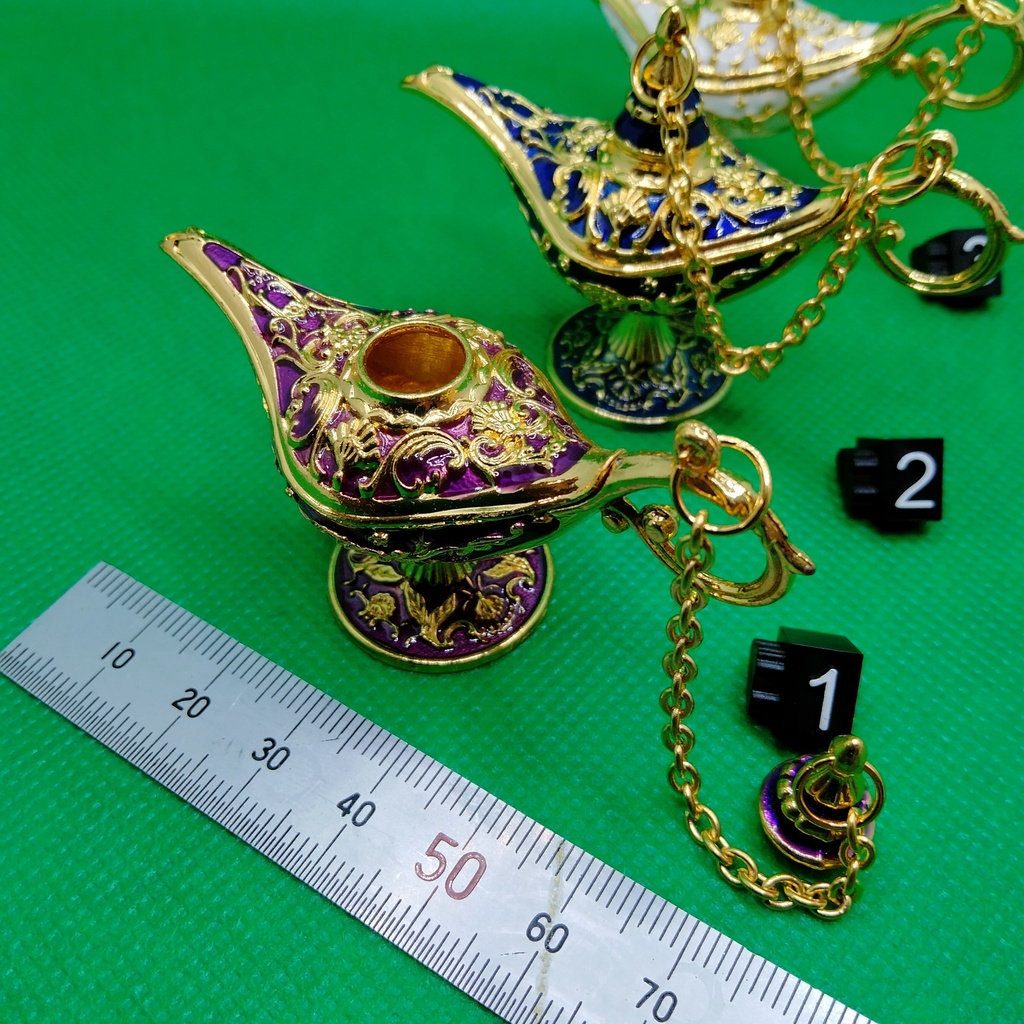 ミニチュア アラジンの魔法ランプ風 6色より
