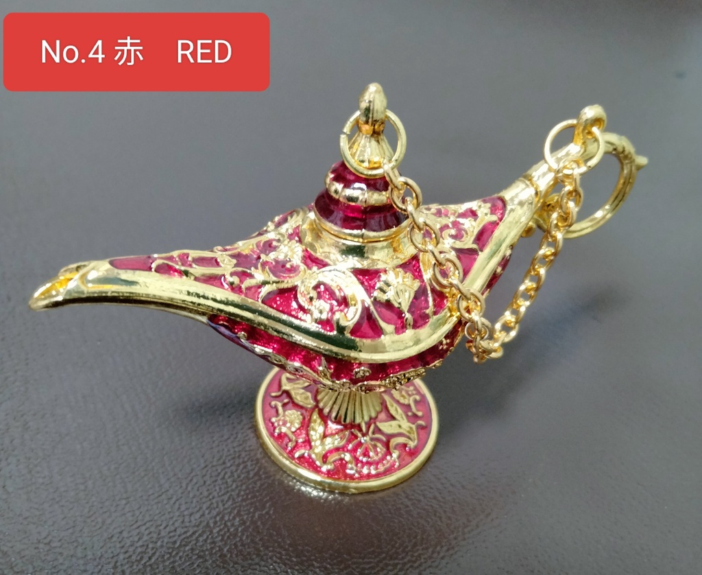 ミニチュア アラジンの魔法ランプ風 6色より