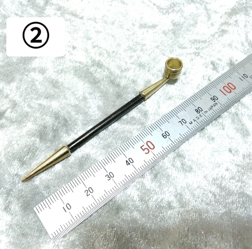 ブラック塗装な煙管(ラメ)即納分